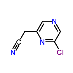 2-(6-氯吡嗪-2-基)乙腈结构式