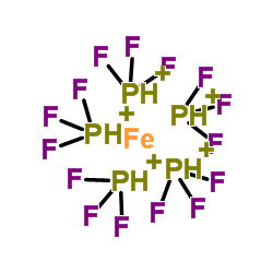 Phosphorus(1+), trifluorohydro-, iron salt (5:1) Structure