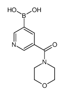 [5-(4-morpholinylcarbonyl)-3-pyridinyl]boronic acid Structure