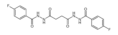 N'1,N'4-bis(4-fluorobenzoyl)succinohydrazide Structure