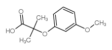 2-(3-甲氧基苯氧基)-2-甲基丙酸结构式