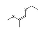 1-ethylsulfanyl-2-methylsulfanylprop-1-ene结构式