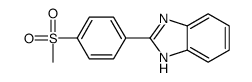 2-(4-[METHYLSULFONYL]PHENYL)-1H-BENZIMIDAZOLE结构式