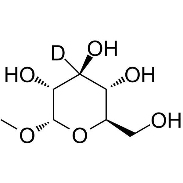 Methyl alpha-D-glucopyranoside-d1 Structure