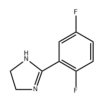 2-(2,5-difluorophenyl)-4,5-dihydro-1H-imidazole Structure