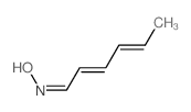 2,4-Hexadienal, oxime结构式
