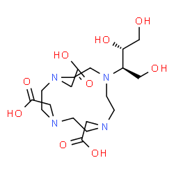 rel-10-[(1R,2S)-2,3-二羟基-1-(羟基甲基)丙基]-1,4,7,10-四氮杂环十二烷-1,4,7-三乙酸结构式