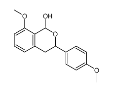 3-(4'-Methoxyphenyl)-1-hydroxy-8-methoxyisochroman Structure