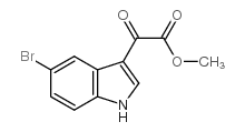 METHYL (5-BROMO-1H-INDOL-3-YL)(OXO)ACETATE结构式