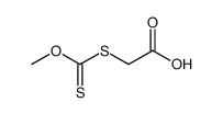 [(methoxythioxomethyl)thio]acetic acid Structure