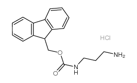 (9H-芴-9-基)甲基(3-氨基丙基)氨基甲酸酯结构式