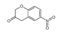 6-硝基苯并二氢吡喃-3-酮结构式