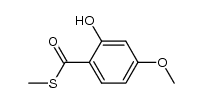 2-hydroxy-4-methoxythiobenzoic acid S-methyl ester结构式