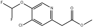 2-(4-氯-5-(二氟甲氧基)吡啶-2-基)乙酸甲酯结构式