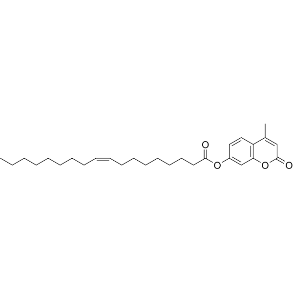4-甲基伞形酮油酸酯结构式