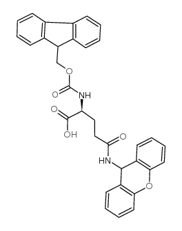 Fmoc-Ndelta-黄嘌呤-L-谷氨酰胺结构式