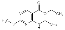 4-(乙基氨基)-2-(甲基硫代)嘧啶-5-羧酸乙酯结构式