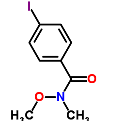 4-Iodo-N-methoxy-N-methylbenzamide Structure