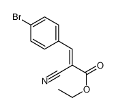 2-Propenoic acid, 2-cyano-3-(4-bromophenyl)-, ethyl ester structure