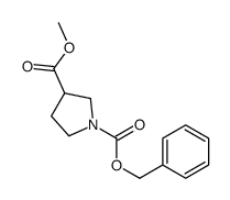 1-苄基 3-甲基吡咯烷-1,3-二羧酸酯结构式