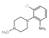 3-氯-2-(4-甲基-哌嗪-1-基)-苯胺结构式