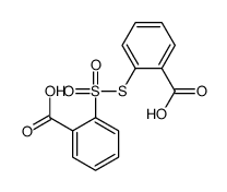 2-(2-carboxyphenyl)sulfonylsulfanylbenzoic acid Structure