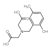 [羧基甲基-(2-羟基-5-甲基-苄基)氨基]乙酸结构式