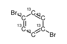 1,4-Dibromobenzene-13C6 Structure