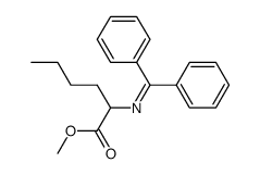 N-diphenylmethylenenorleucine methyl ester结构式