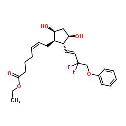 Tafluprost ethyl ester structure