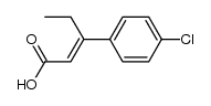 3-Ethyl-3-[4-chlor-phenyl]-acrylsaeure Structure