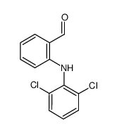2-((2,6-二氯苯基)氨基)苯甲醛结构式