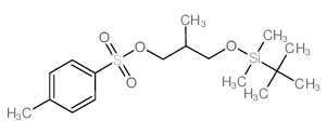 [(2S)-3-[tert-butyl(dimethyl)silyl]oxy-2-methylpropyl] 4-methylbenzenesulfonate结构式