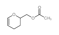 2H-Pyran-2-methanol,3,4-dihydro-, 2-acetate Structure