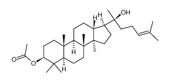 (20S)-5α-dammar-24-en-3β,20-diol 3-acetate Structure