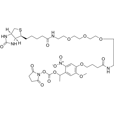 PC Biotin-PEG3-NHS ester Structure