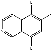 5,8-Dibromo-6-methylisoquinoline Structure