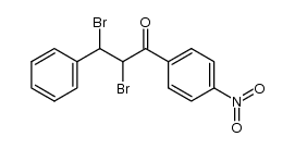 1-(4-nitrophenyl)-3-phenyl-2,3-dibromopropan-1-one Structure
