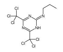 N-propyl-4,6-bis(trichloromethyl)-1,3,5-triazin-2-amine Structure