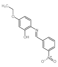 Phenol,5-ethoxy-2-[[(3-nitrophenyl)methylene]amino]-结构式