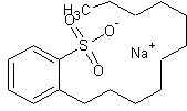 十一烷基苯磺酸钠结构式