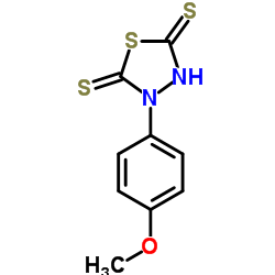 3-(4-Methoxyphenyl)-1,3,4-thiadiazolidine-2,5-dithione Structure