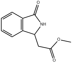 (3-Oxo-2,3-dihydro-1H-isoindol-1-yl)acetic acid methyl ester Structure