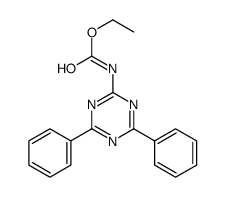 N-(4,6-Diphenyl-1,3,5-triazin-2-yl)carbamic acid ethyl ester Structure