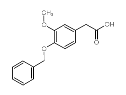 4-苄氧基-3-甲氧基苯乙酸结构式