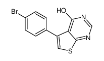 5-(4-溴苯基)-3H-噻吩并[2,3-D]-嘧啶-4-酮结构式