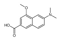 6-(二甲基氨基)-4-甲氧基-2-萘羧酸结构式