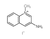 1-Methyl-3-aminoquinolinium iodide structure