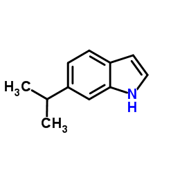 6-异丙基-1H-吲哚结构式