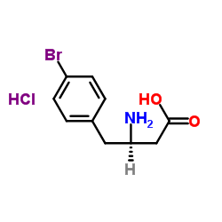 (r)-3-amino-4-(4-bromophenyl)butanoic acid hydrochloride structure